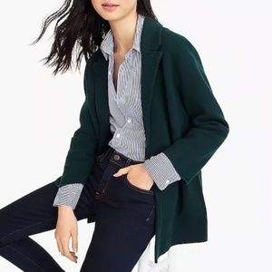 J.Crew Open-Front Sweater-Blazer in Forest Green | Size S